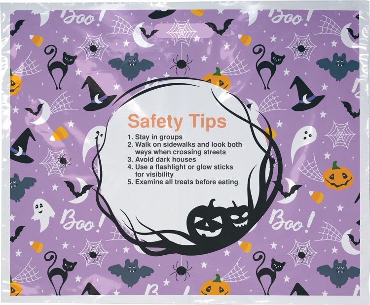 Halloween Scatter Design 1 Plastic Bags (18" x 15") 2