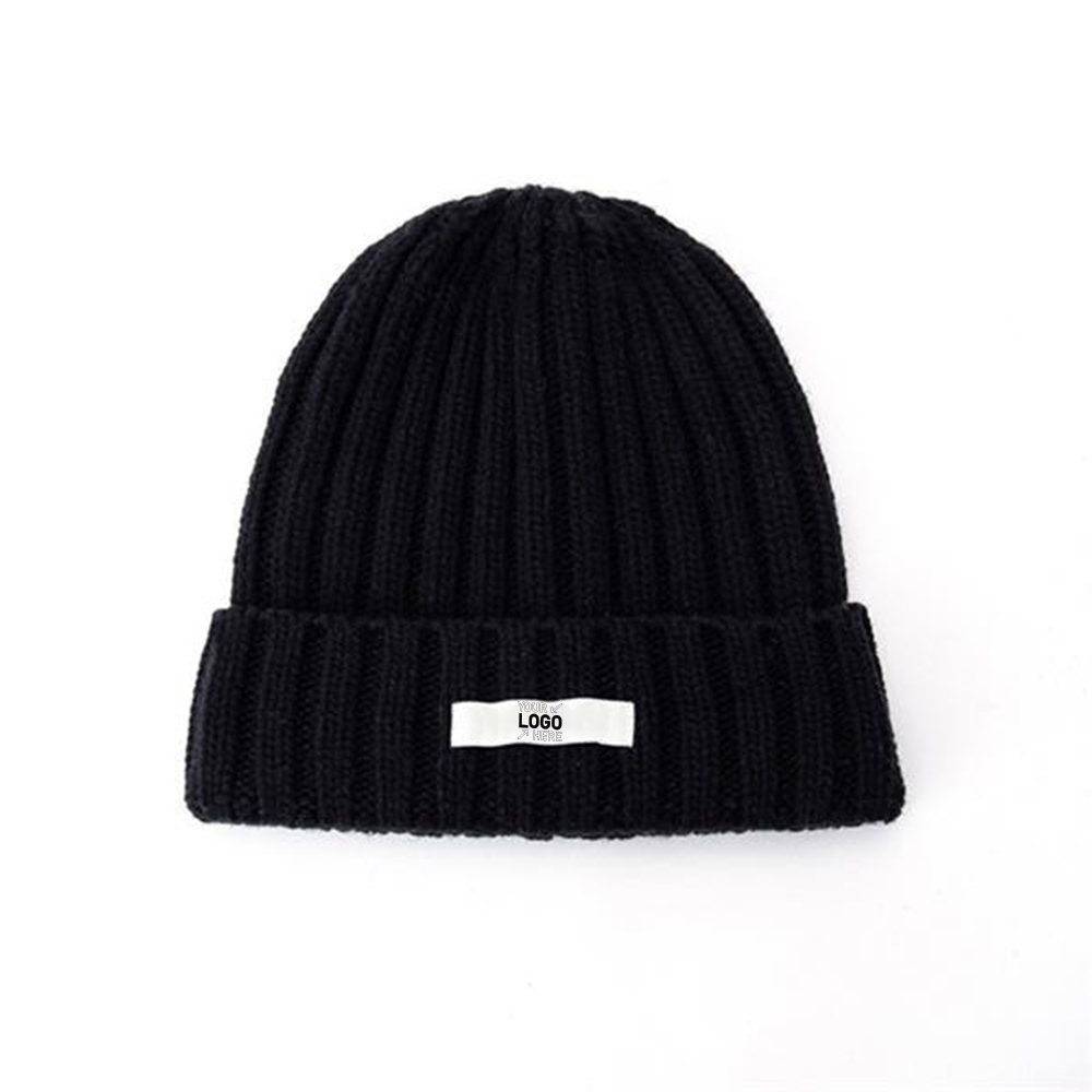 Patch Winter Knit Beanie 6