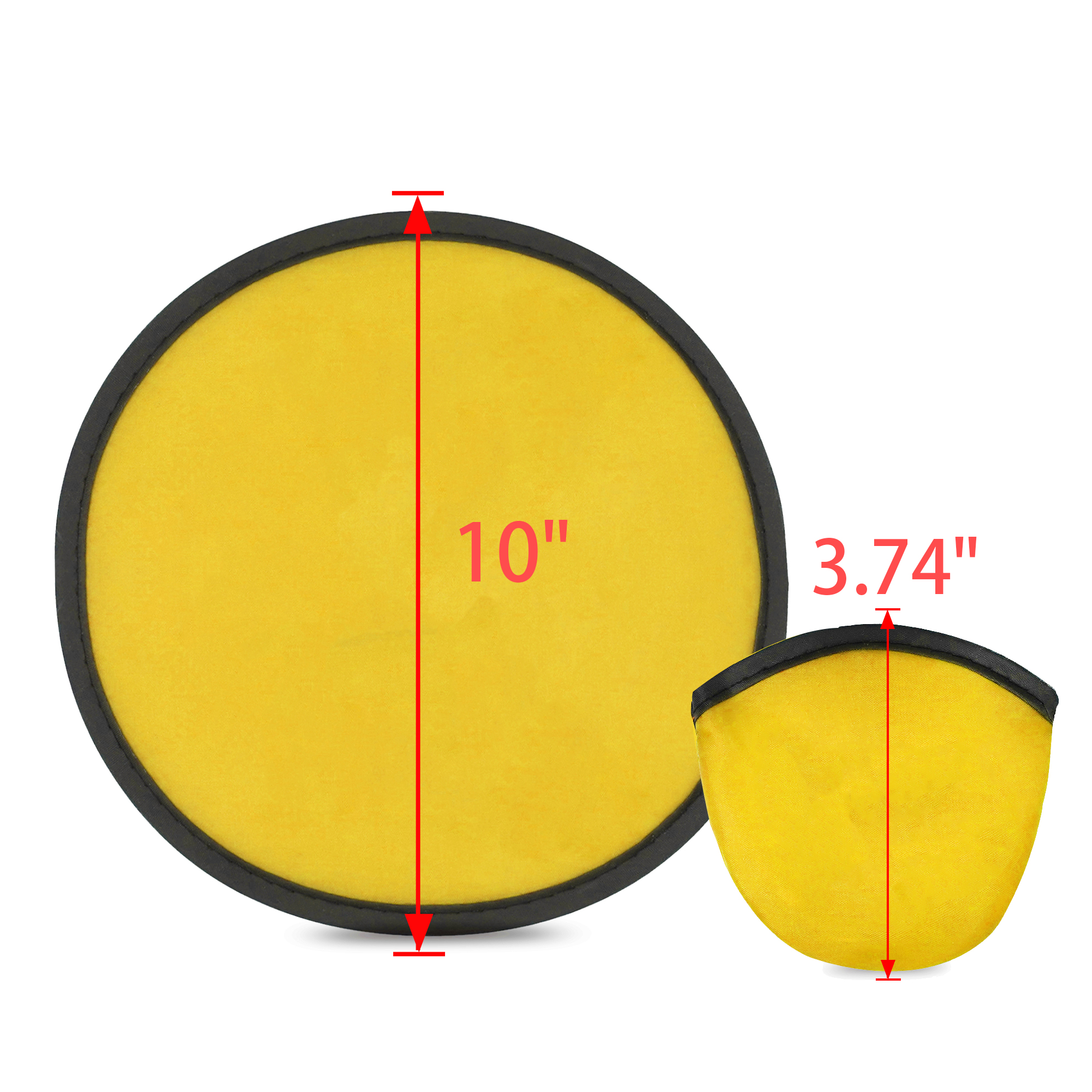 10" Round Flying Discs Fan With Pouch 2