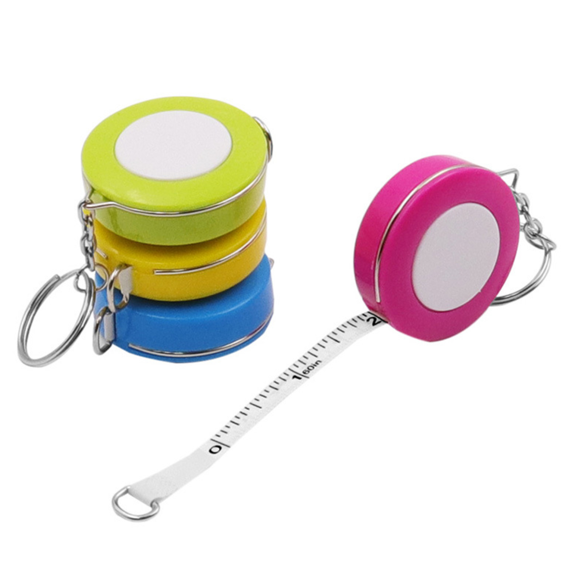 Candy-Colored Key Chain Tape Measure 2