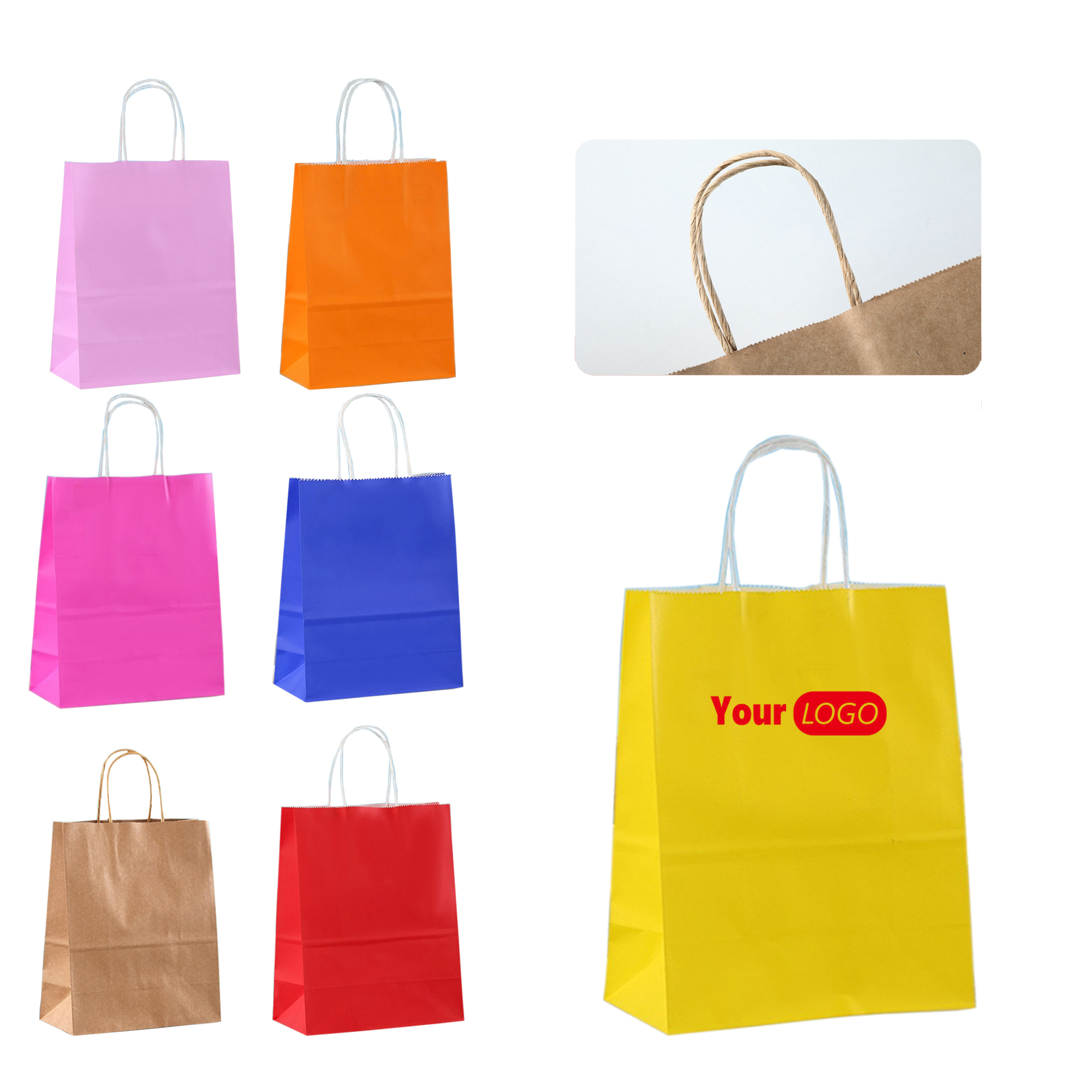Customizable Kraft Gift Bag For Birthdays And Weddings 2