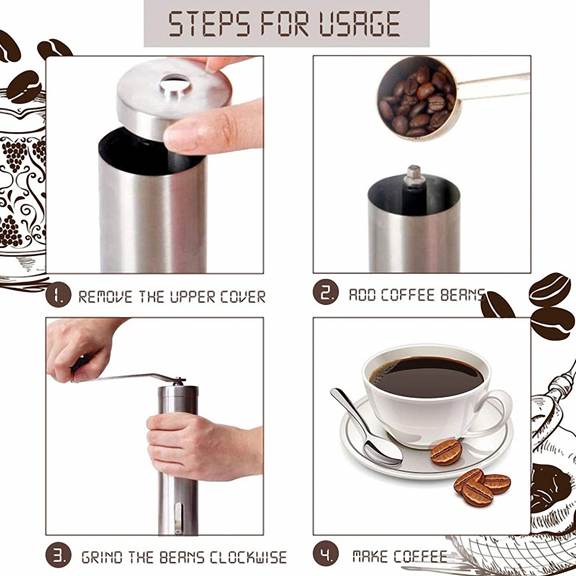 Portable Manual Coffee Grinder 5