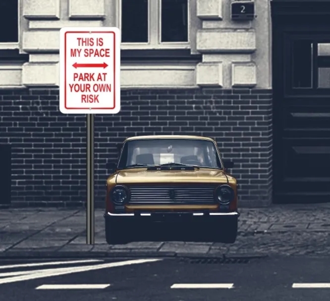 Reflective My Parking Signs - 1ft x 1ft (SQFT) 3