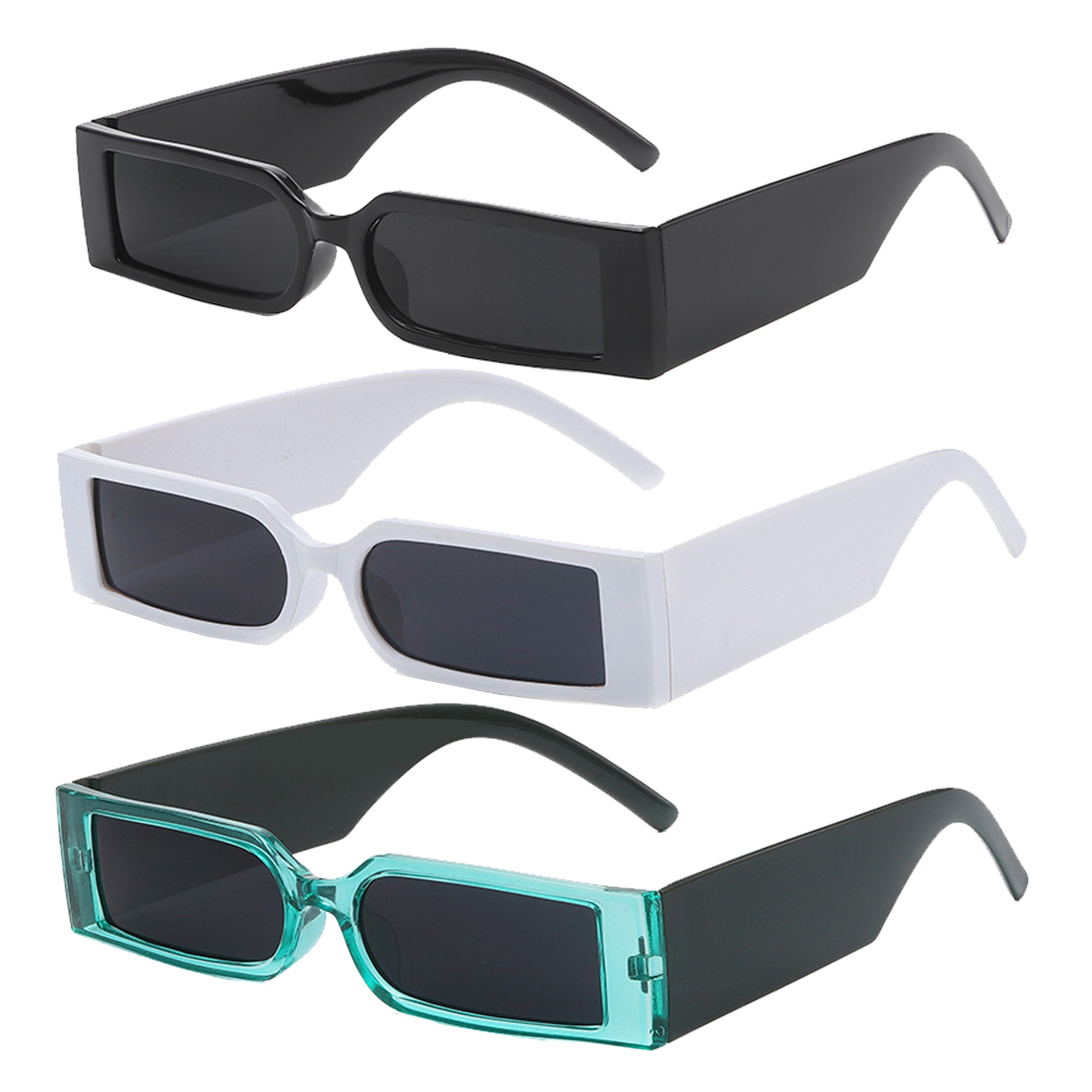 Wide Rectangle Sunglasses 3