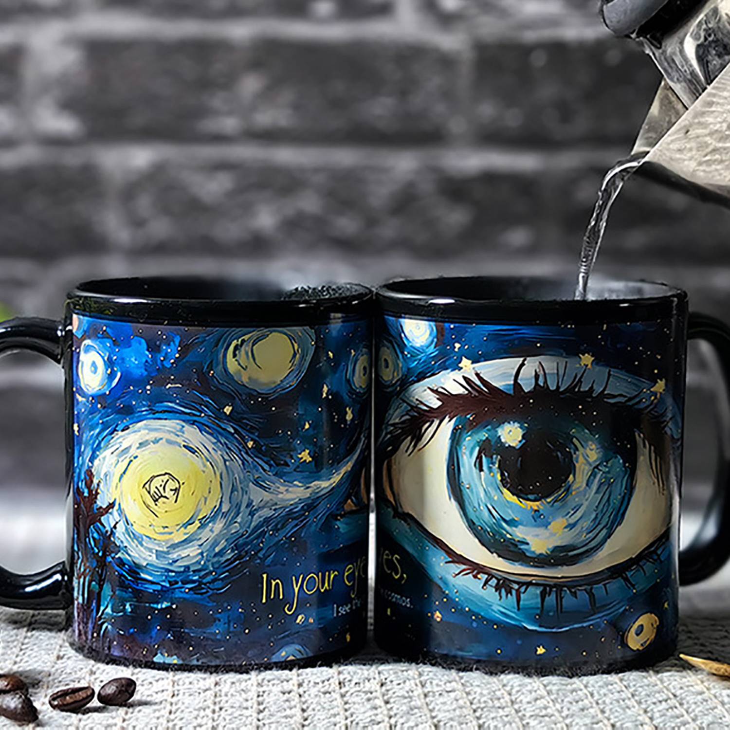 11oz Color-Changing Ceramic Mug - Starry Sky Heat Reveal 3