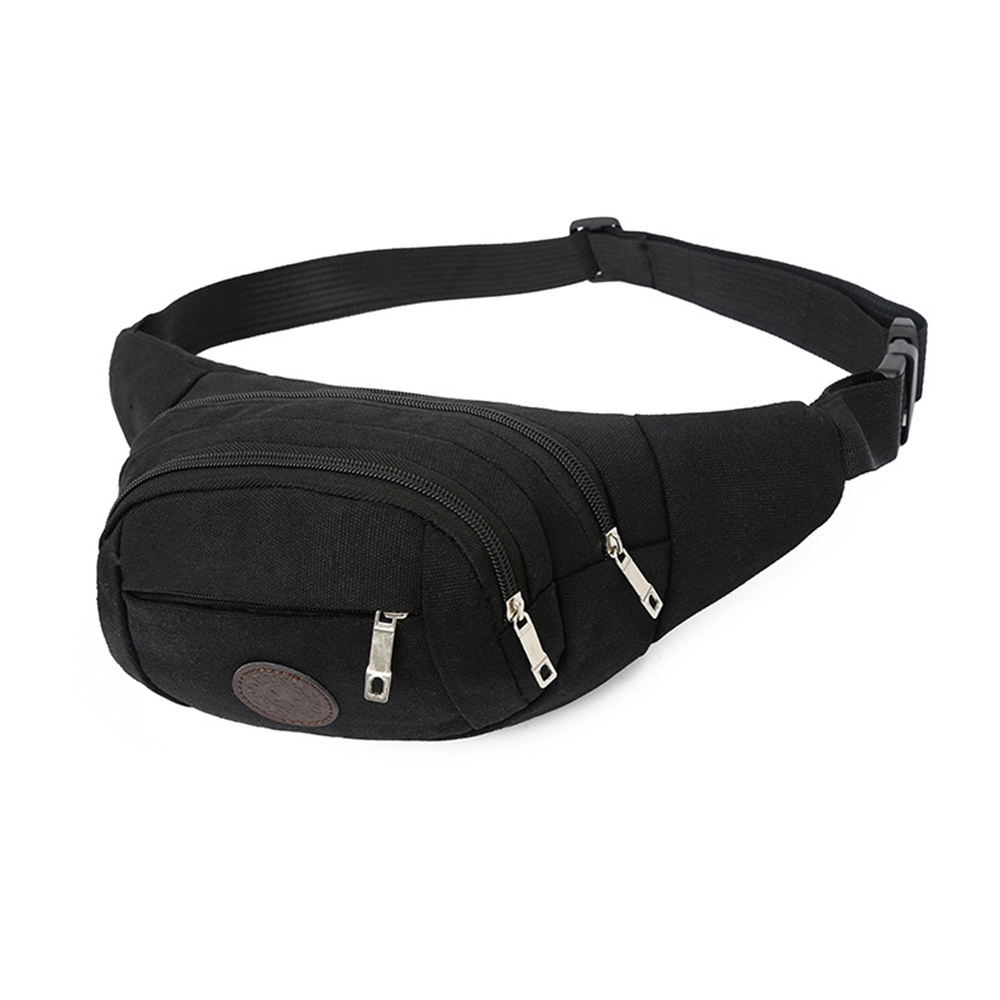 Multifunctional large canvas fanny pack waist bag chest bag 2