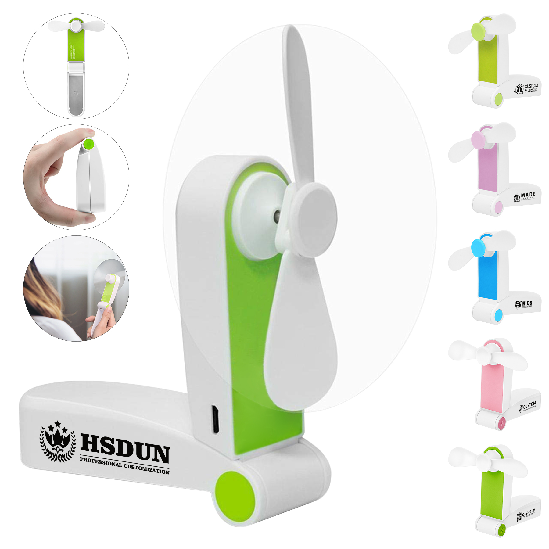 Rechargeable Mini Foldable Handheld Fan 8