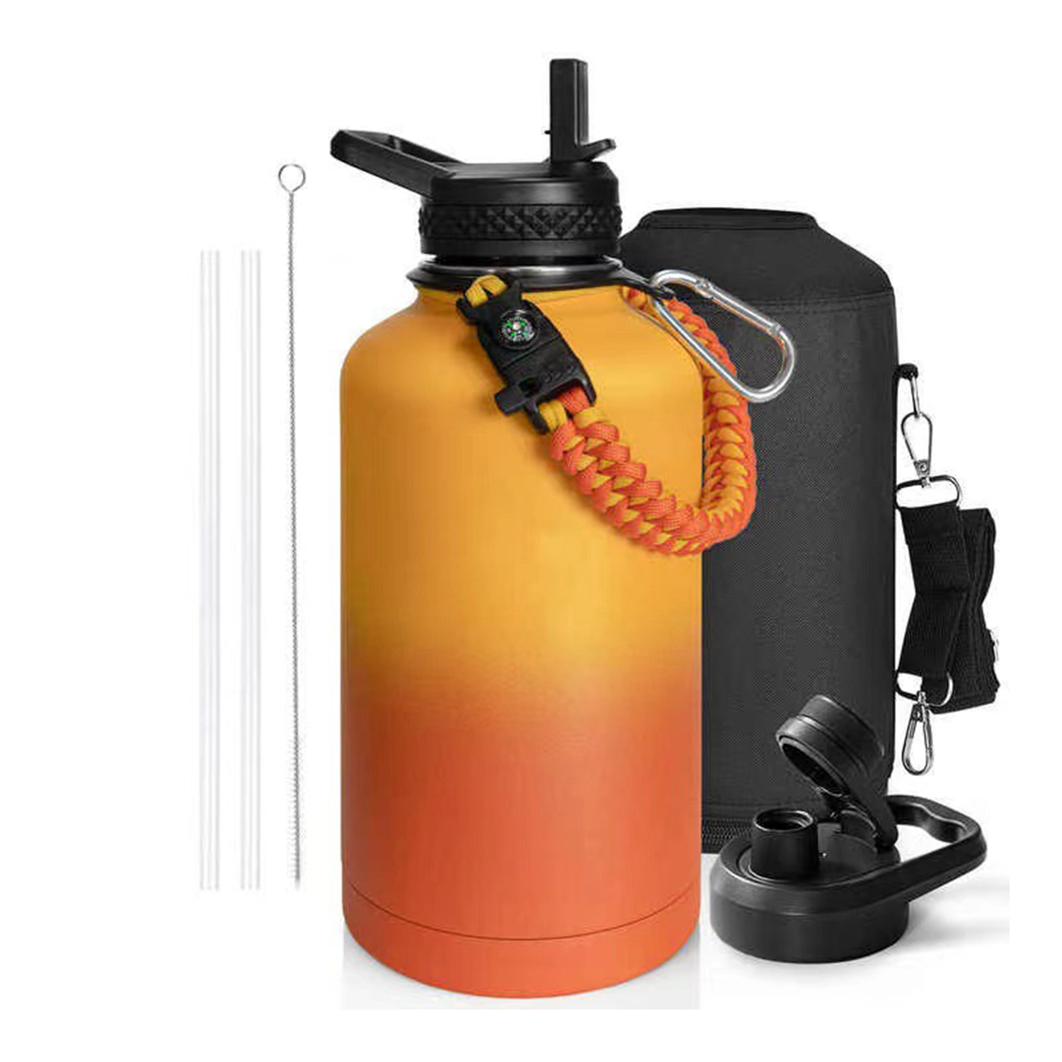 64oz Stock outdoor working camping trip vacuum thermo bottle, custom water bottle with logo imprint 11