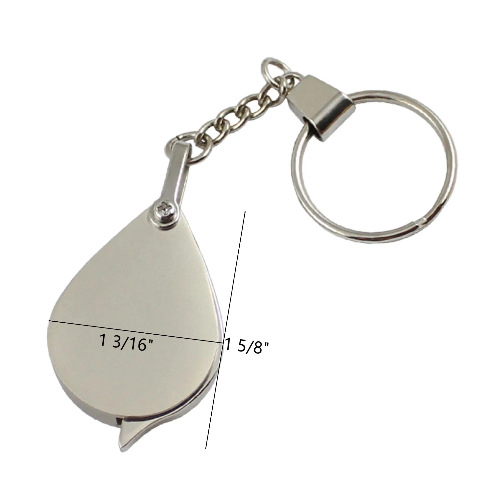 MOQ 50 10X Portable Folding Magnifier Key Chain 1