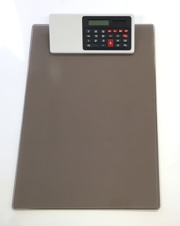 Letter Size Clipboard w/Dual Power Calculator Clip 39