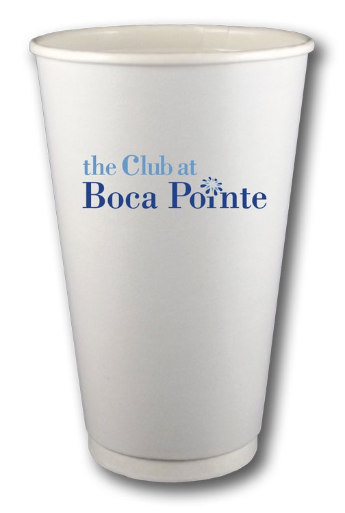 16 oz. Double-Wall Paper Hot Cup - White or Kraft 2