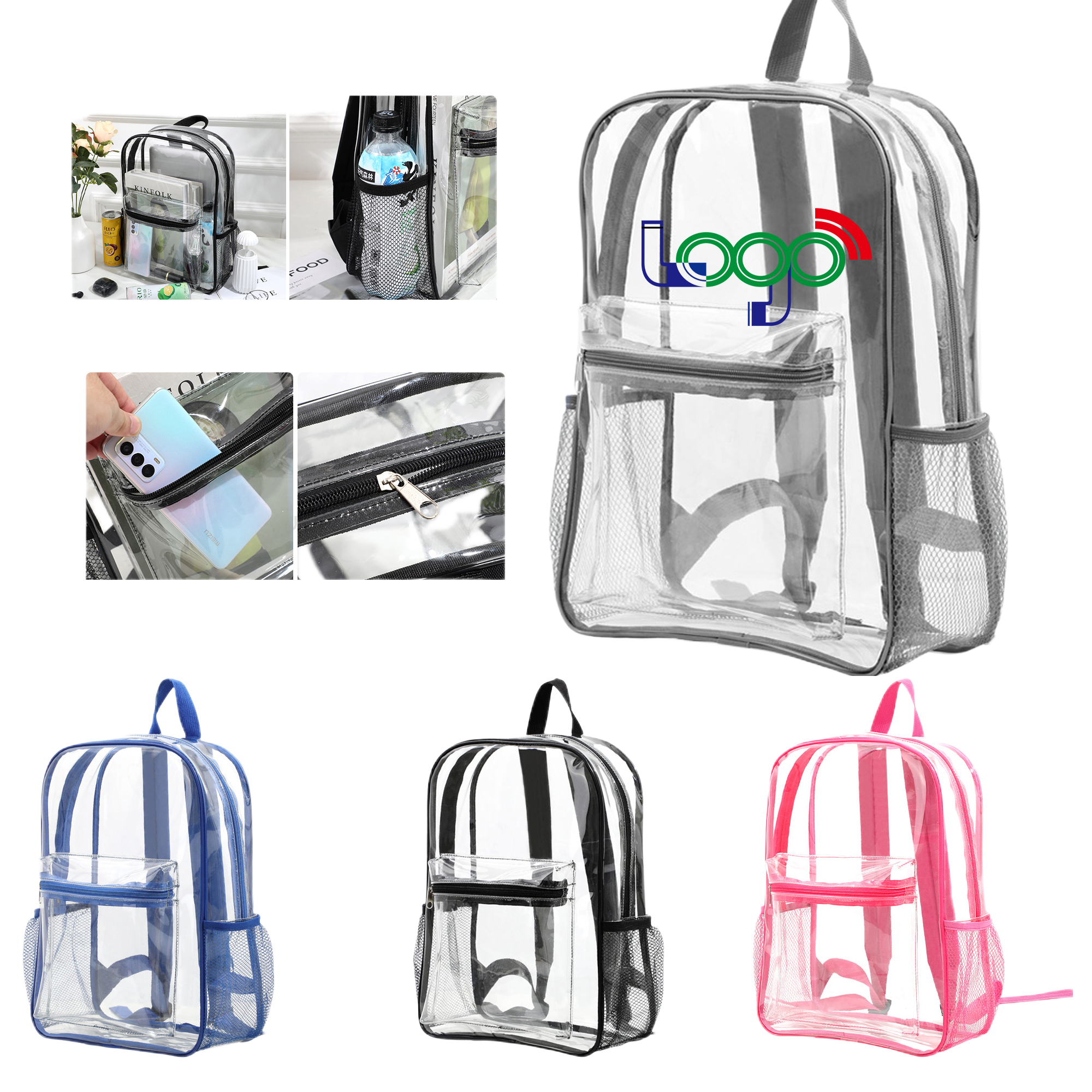 Portable Waterproof Clear Backpack MOQ20 2