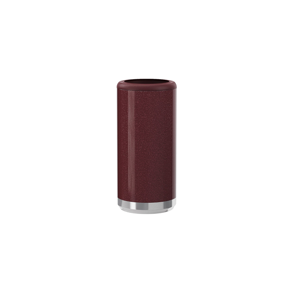 12 Oz. Glitter Rosewood Maars Stainless Steel Skinny Can Cooler 3