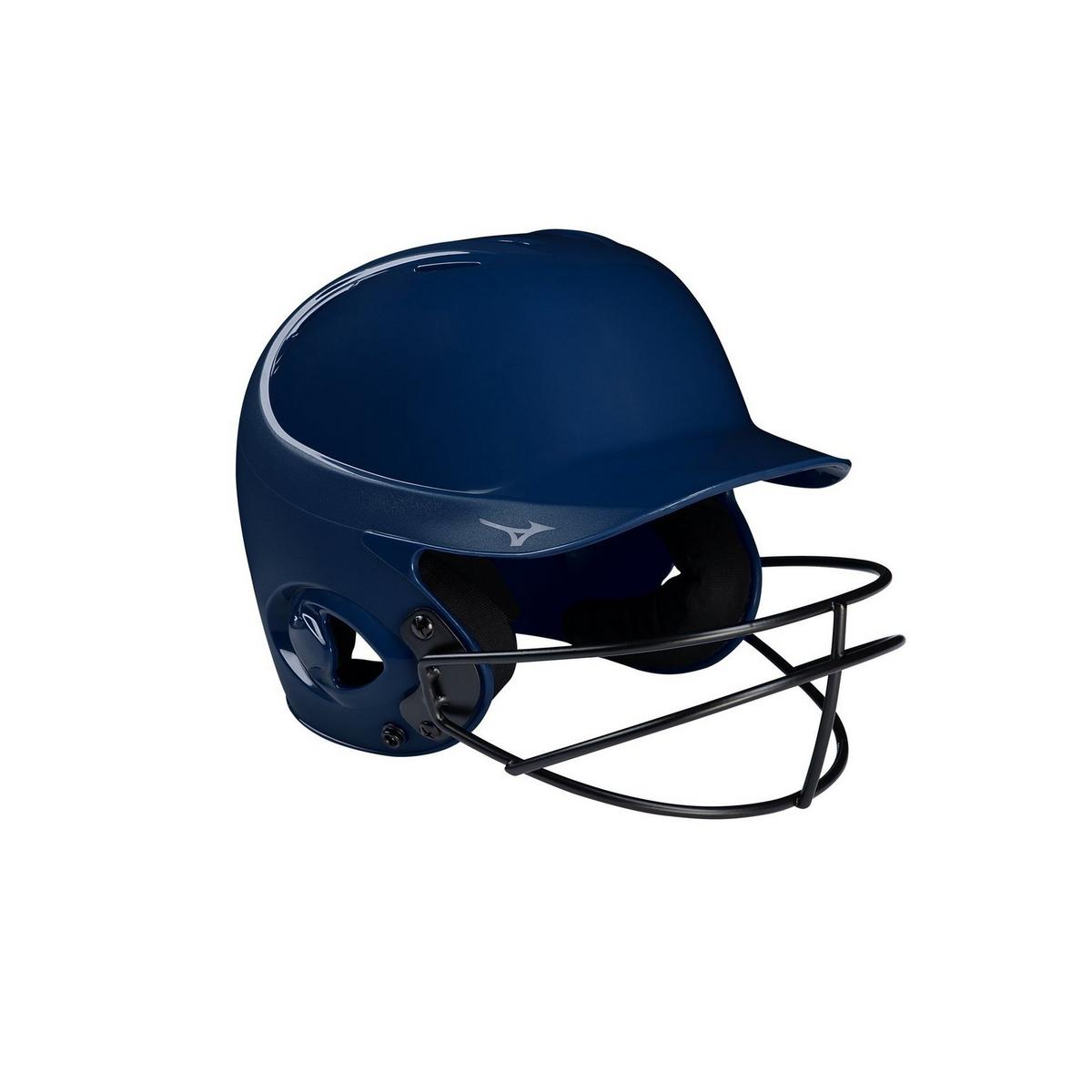 MVP Series Solid Batting Helmet with Fastpitch Softball Mask 7