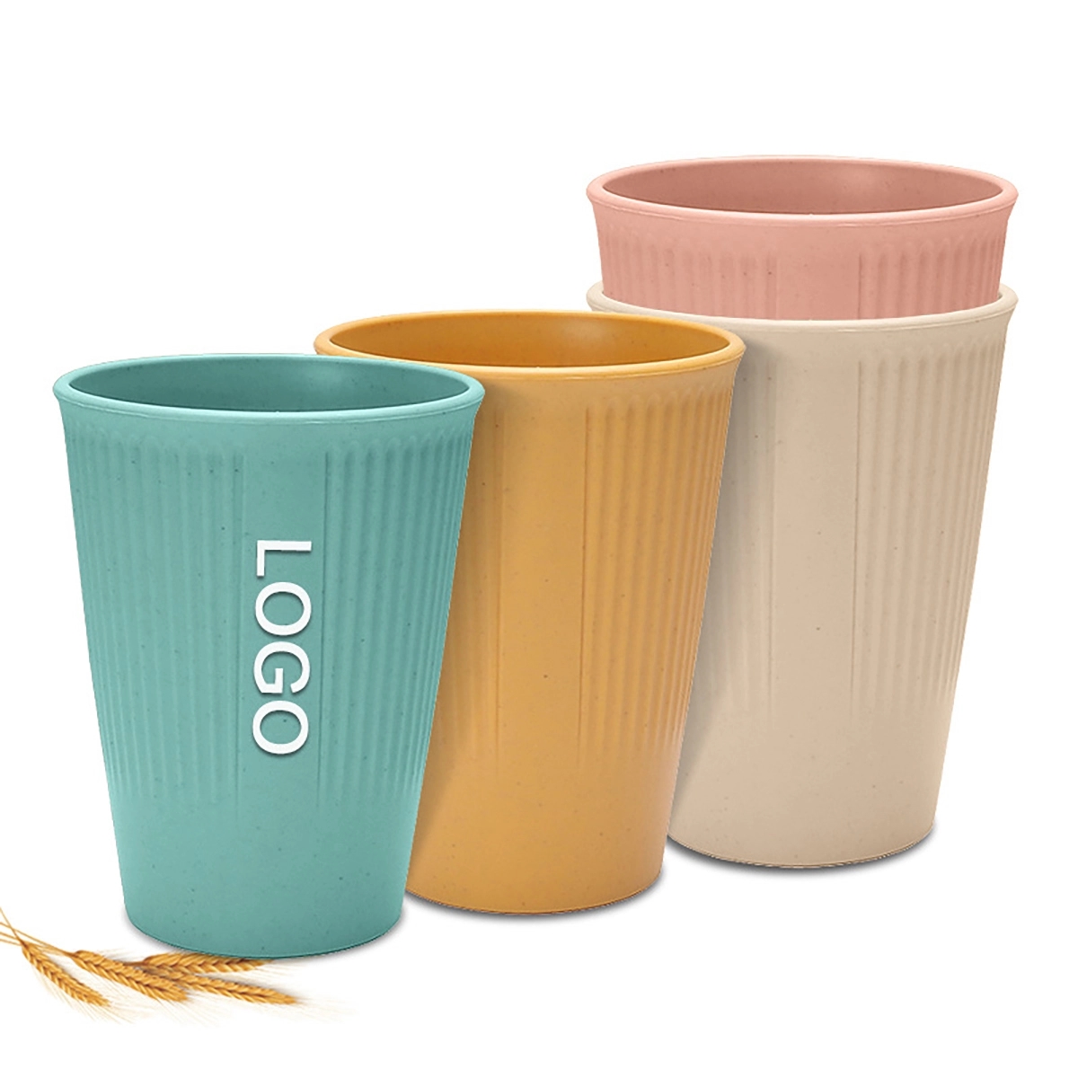 4Pcs Wheat Straw Cups 1
