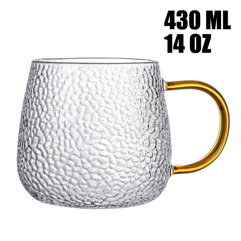 12/14 OZ. Glass Tea Coffee Mug & Office Drink Gift Cup 5