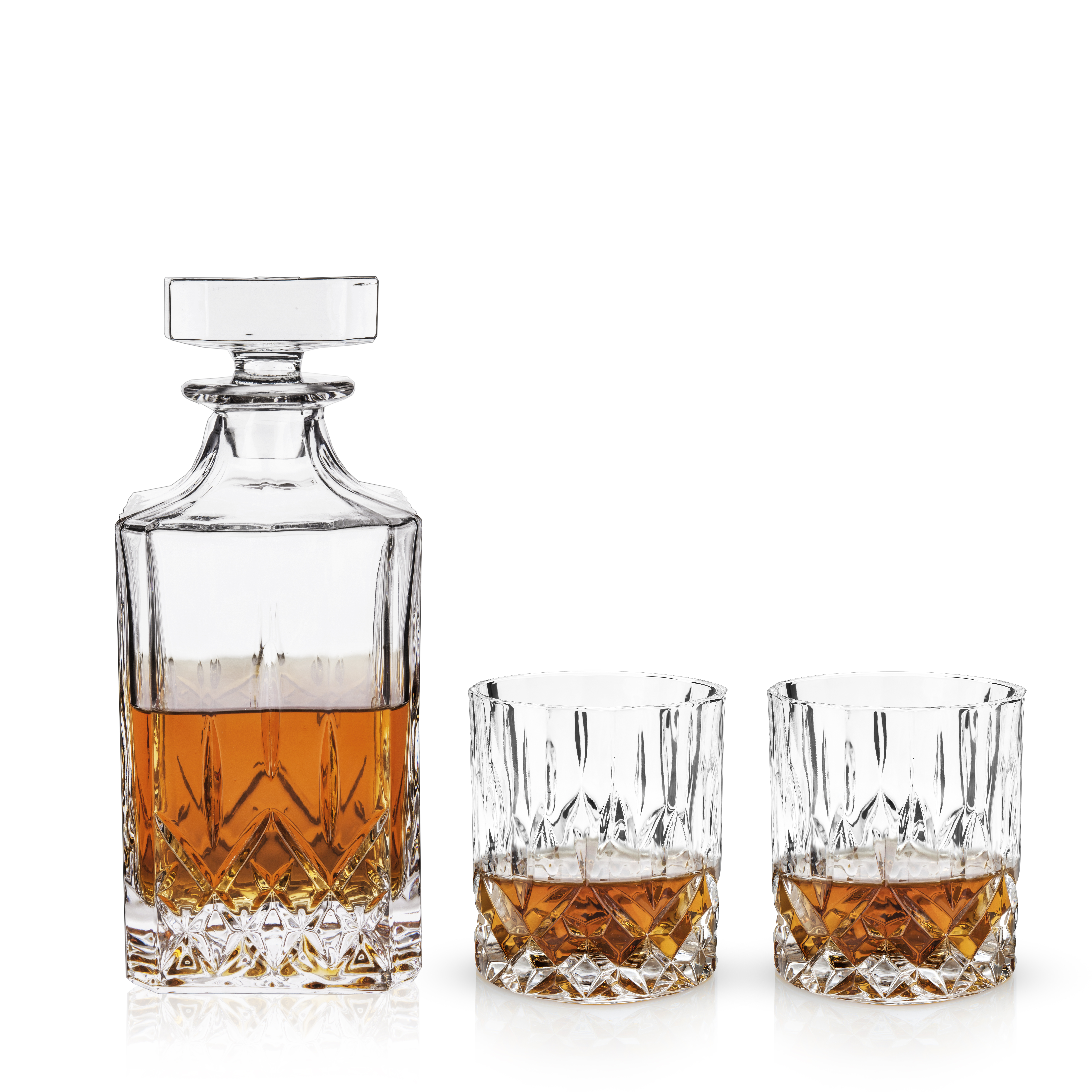 Viski® Admiral™ 3-Piece Decanter & Tumbler Set 13