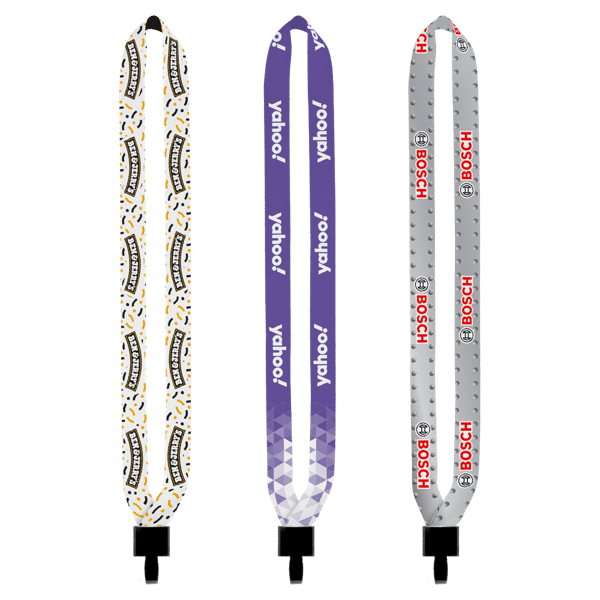 3/4" Dye-Sublimation Lanyard with Non-Swivel Plastic Hook 8
