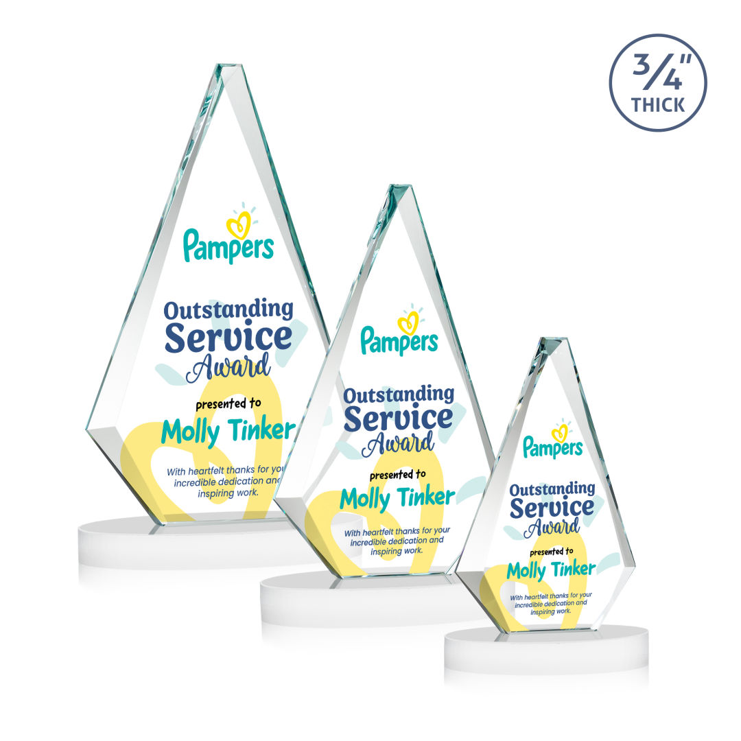 Windsor VividPrint™ Award on Alberton Base - White 6