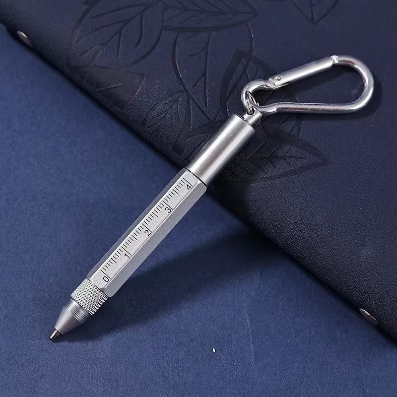 6 In 1 Keychain Multifunction Metal Ballpoint Pen 8