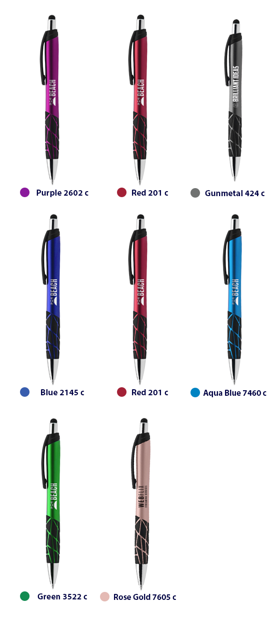 Tremor Plastic Pen with Stylus (1 Color Imprint) 8