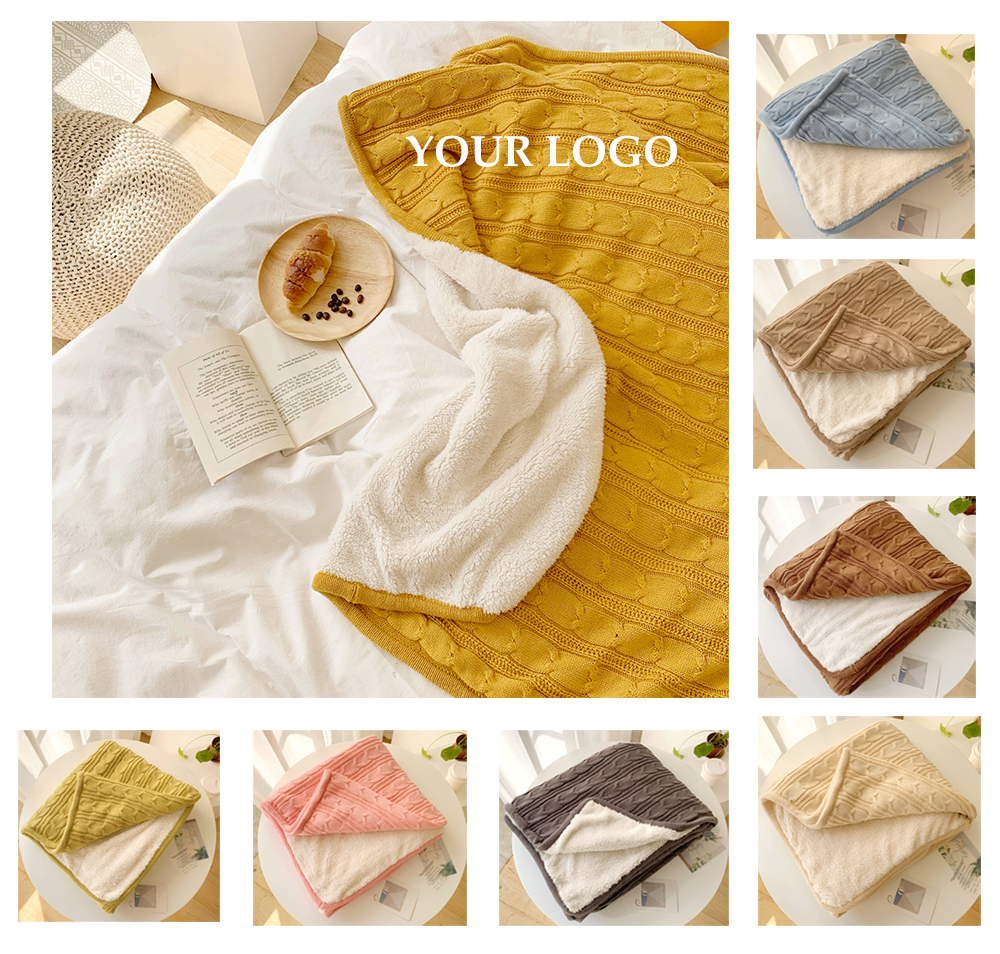 Knitted Heavy Throw Blanket 1