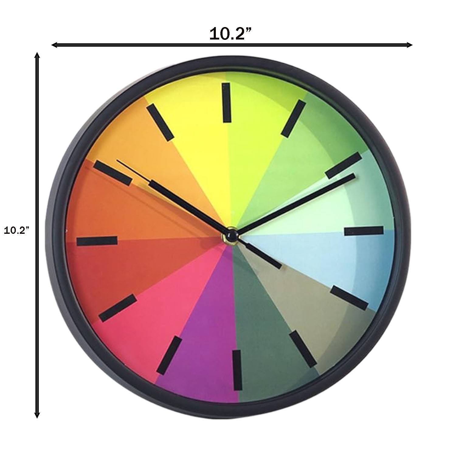 10" Rainbow Wall Clock for Home Decoration 3