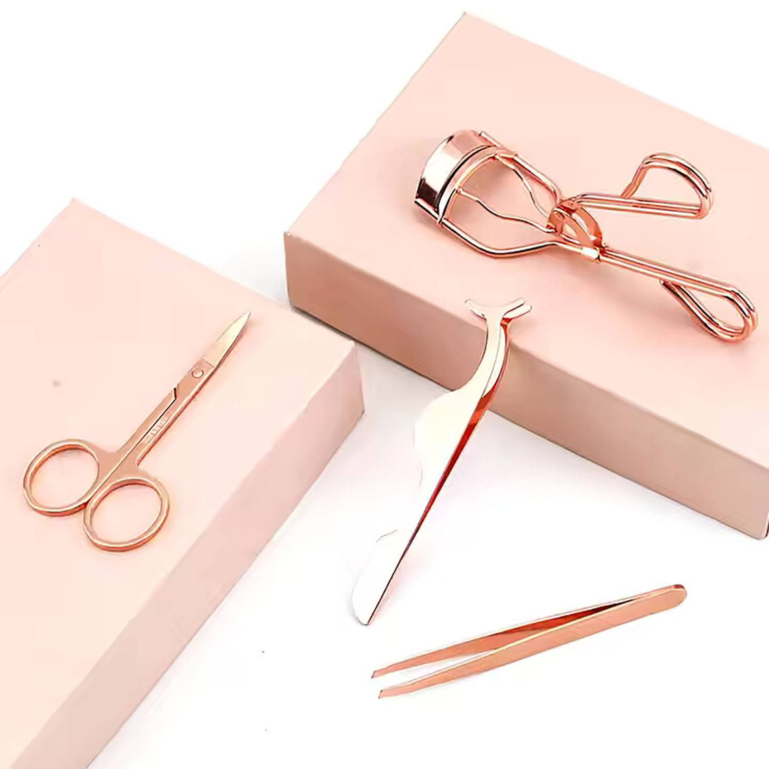 4 Pcs Portable Stainless Steel Makeup Tools Set 8