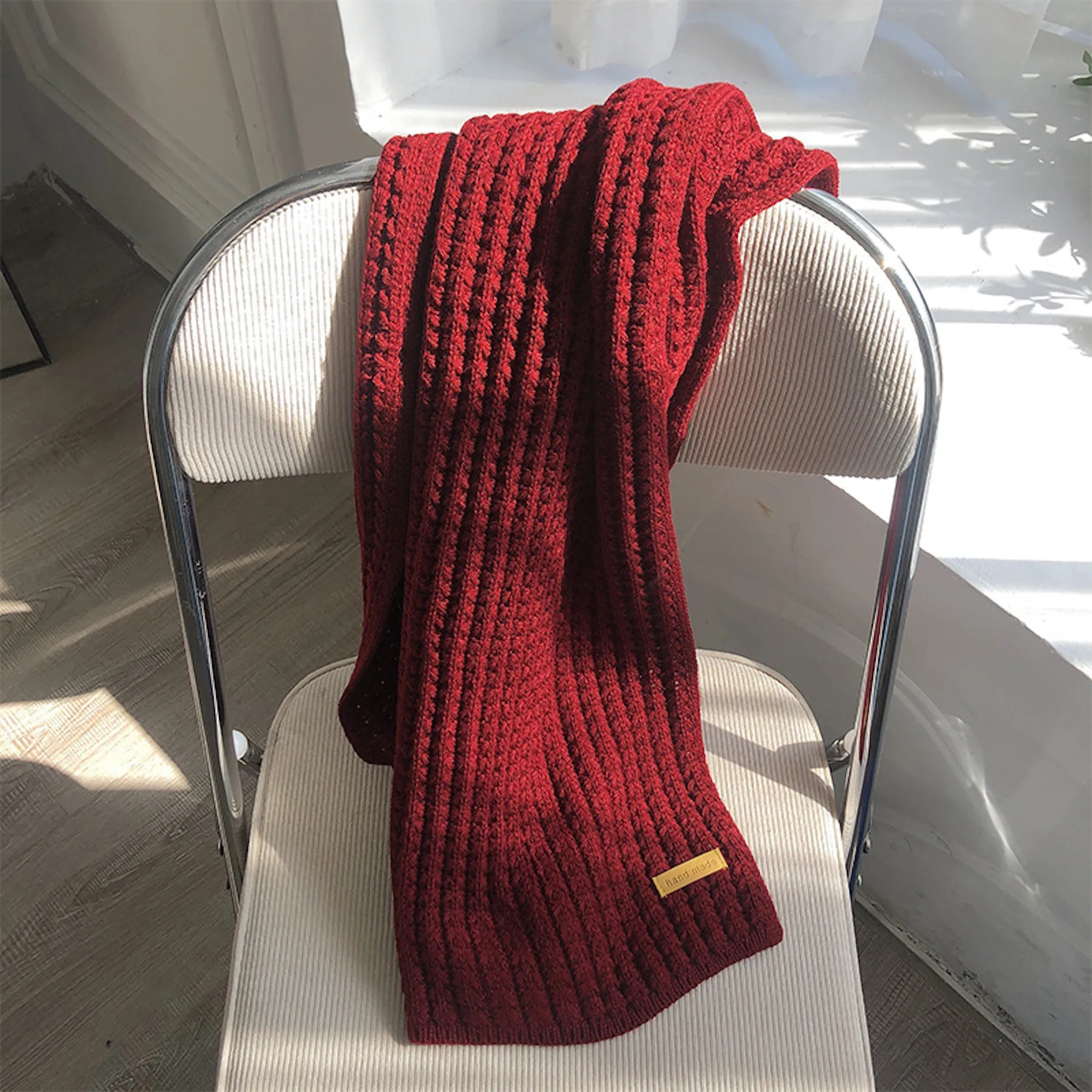 MOQ50 Thick Knit Unisex Scarf 8