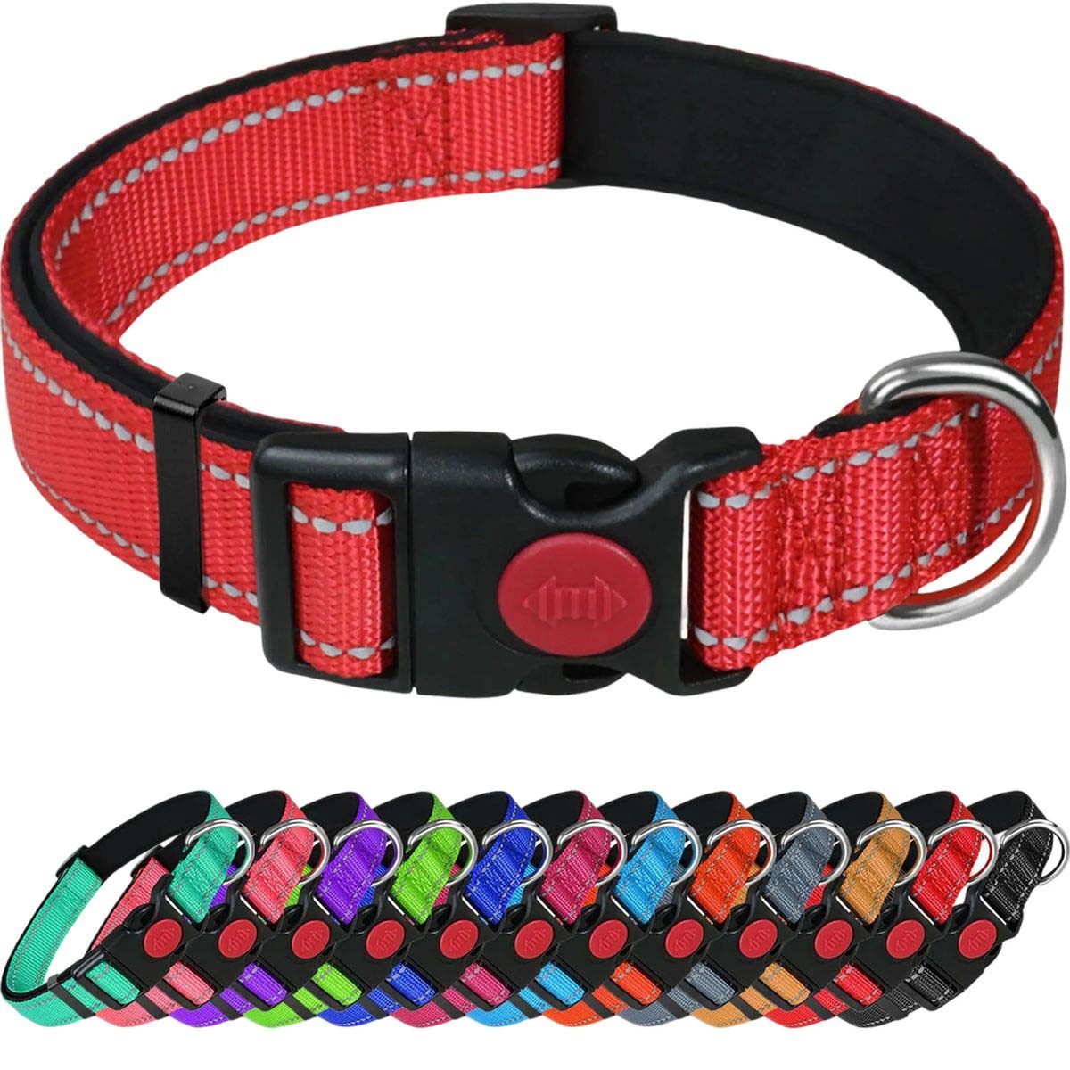 Adjustable Dog Collar with Reflective Strips 8