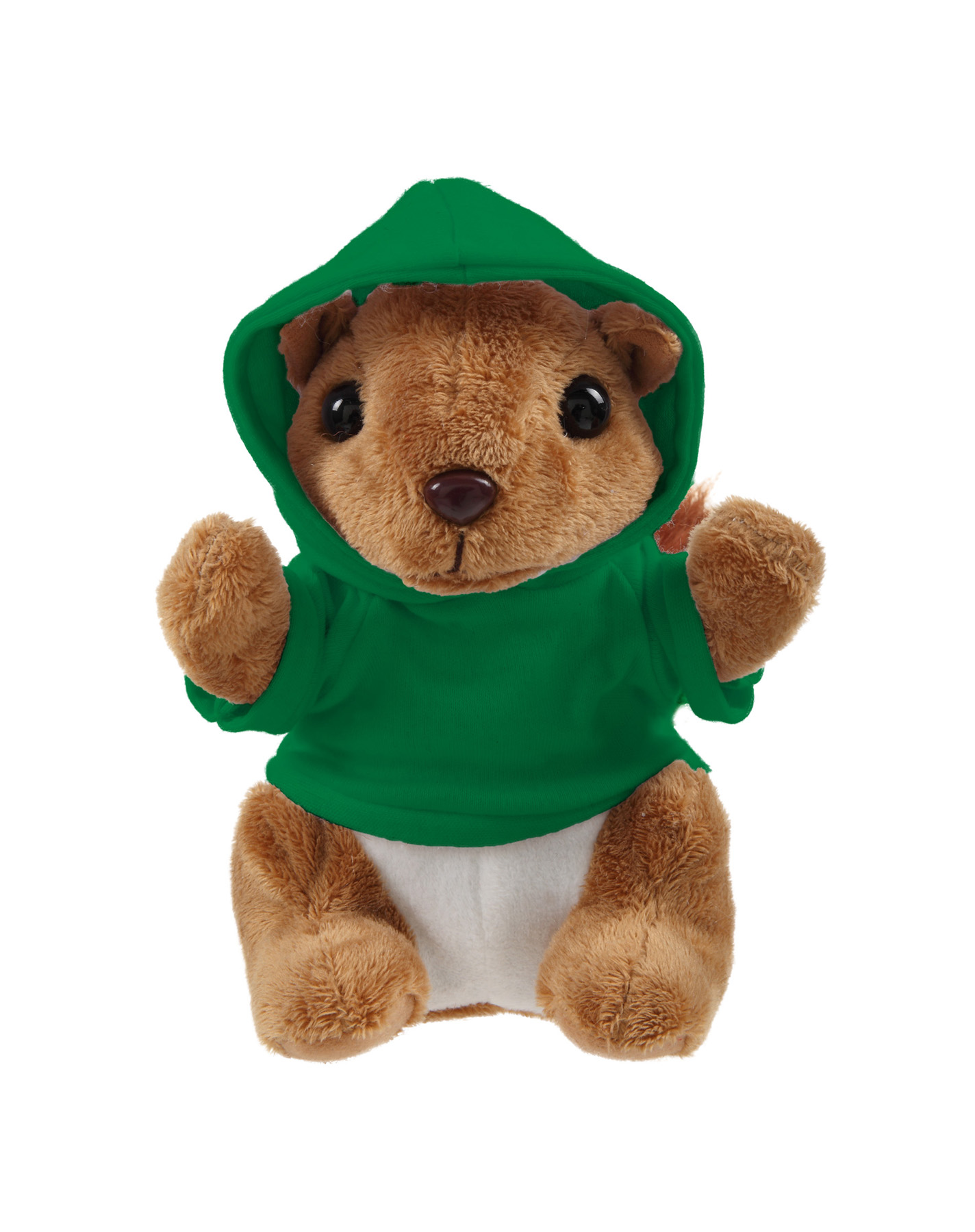 Soft Plush Sitting Squirrel wearing a Hoodie 6