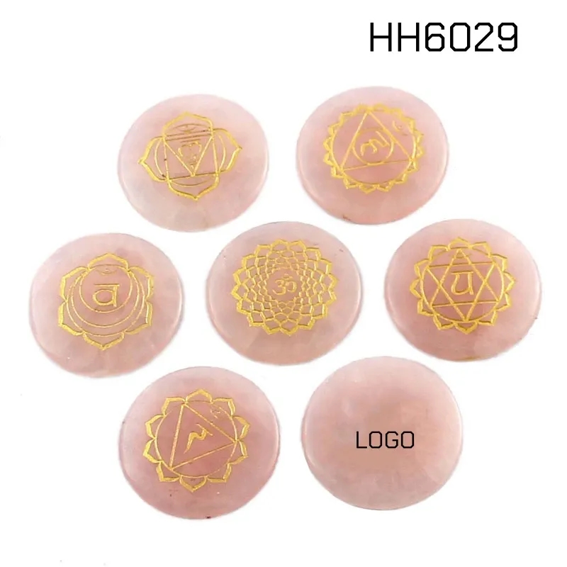 Engraved Pocket Stone Positive Rocks Gemstones Round 2
