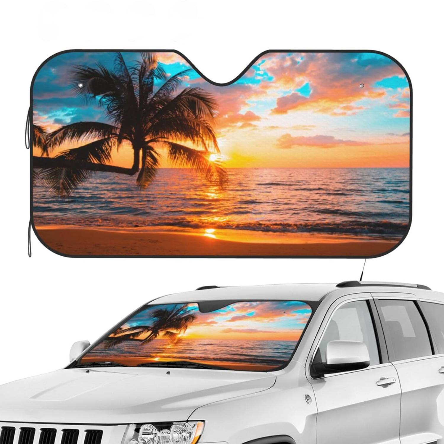 Custom Full Printing Car Windshield Sun Shade 4