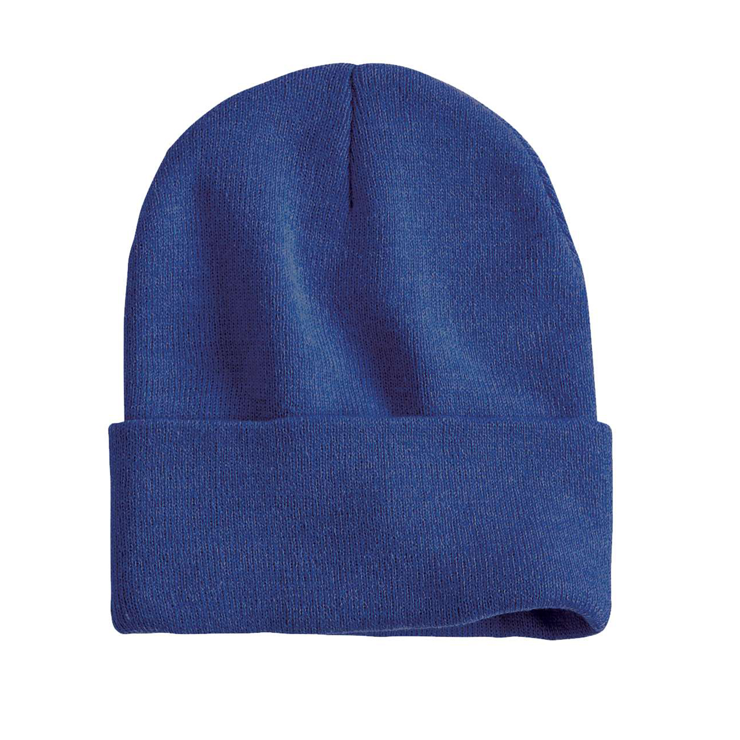 Solid Cuffed Beanie w/ Sewn Woven Patch 25