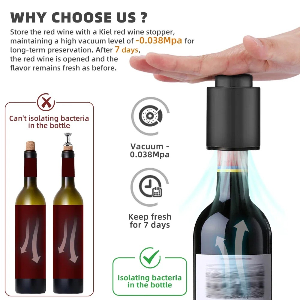 Wine Bottle Stopper With Date Marker 4
