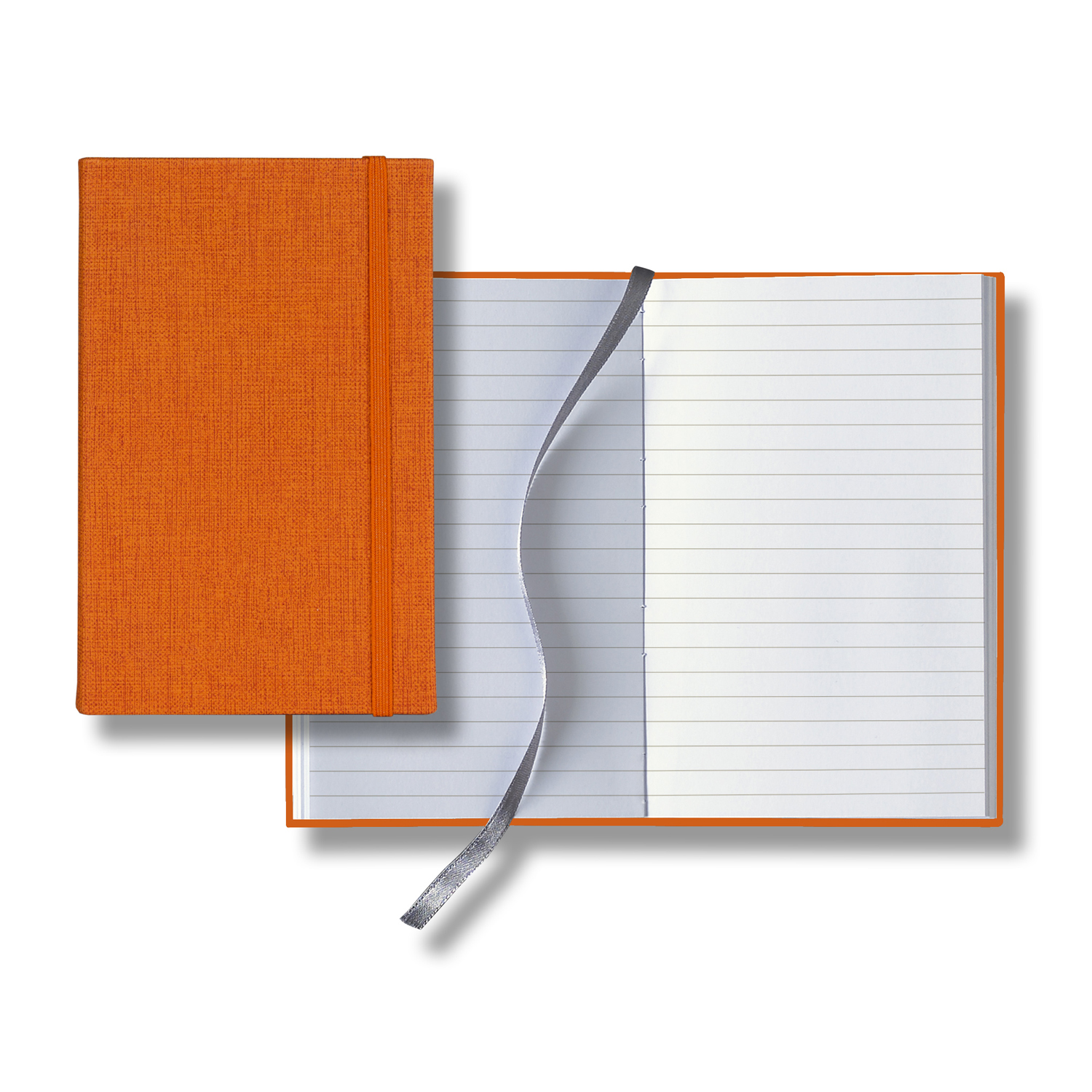 Castelli Linen Banded Pico Lined White Page Journal 9