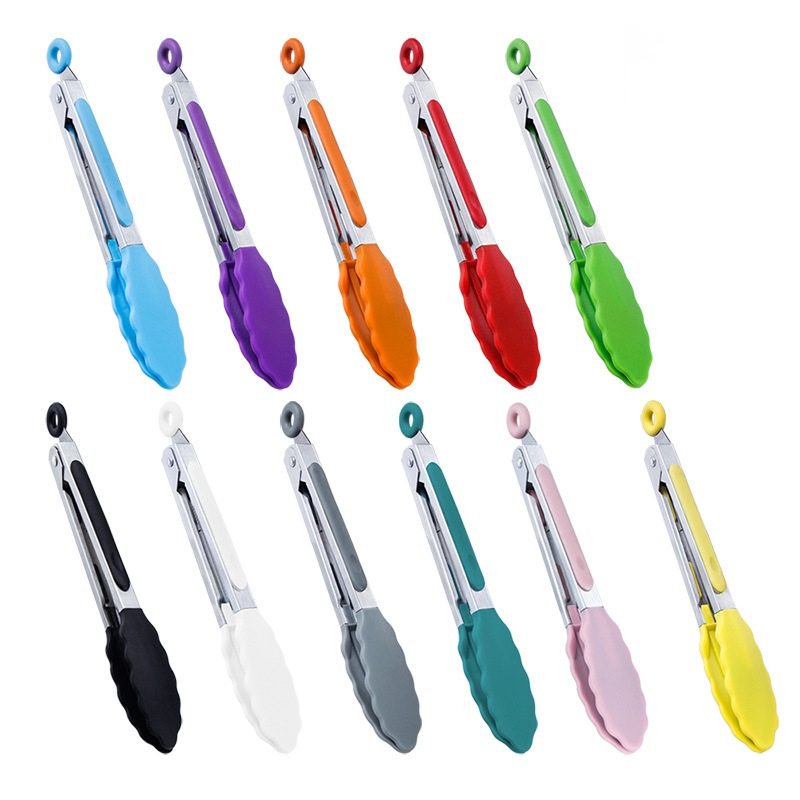 9" Stainless Steel Locking Tongs 2