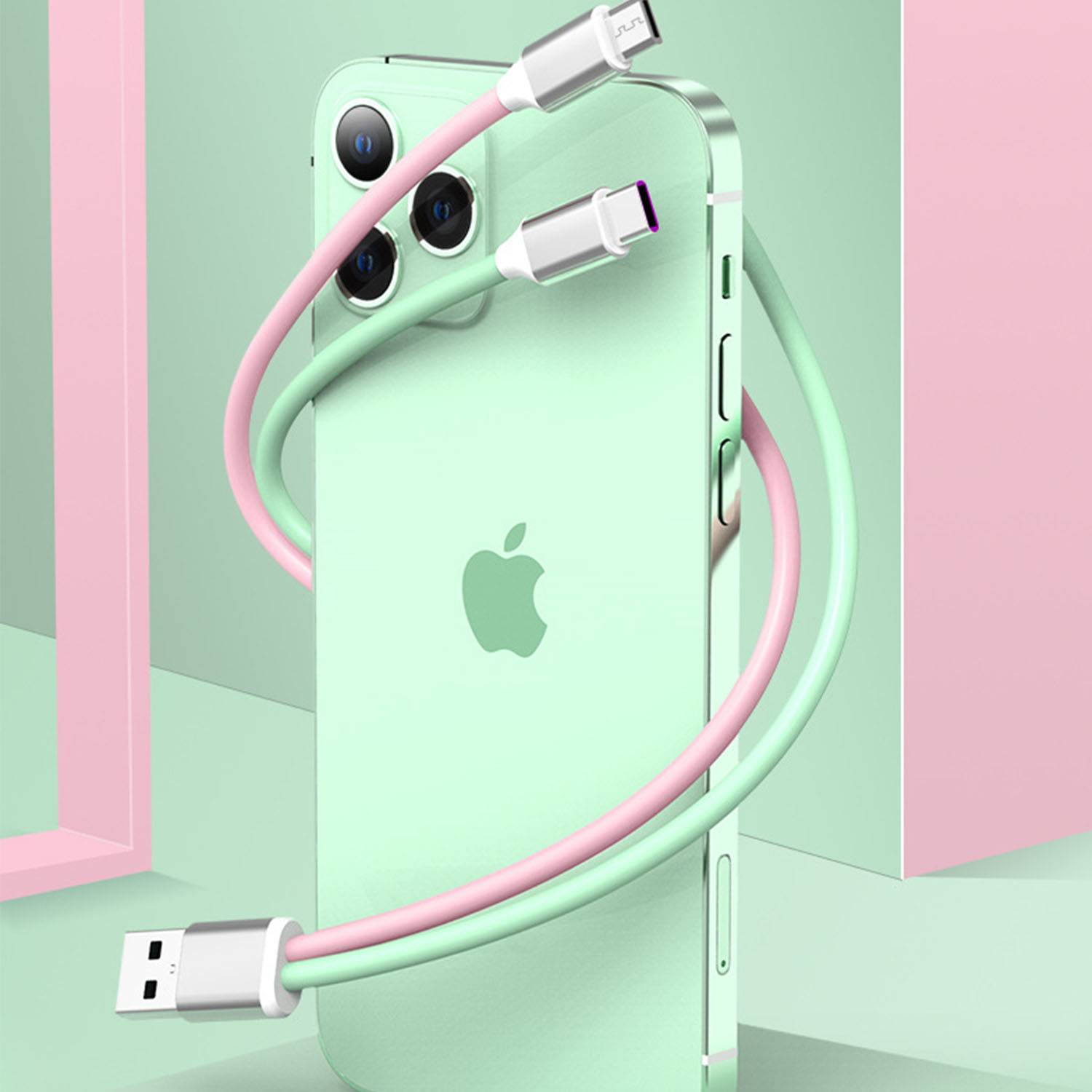 5A super fast charging one to three data cable 4