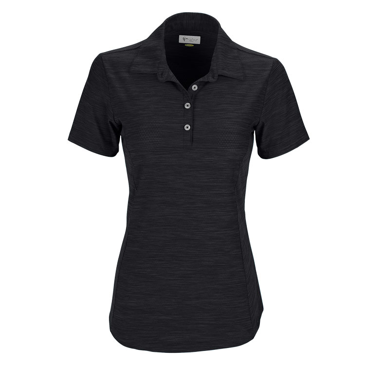 Greg Norman Ladies Play Dry Heather Solid Polo 5