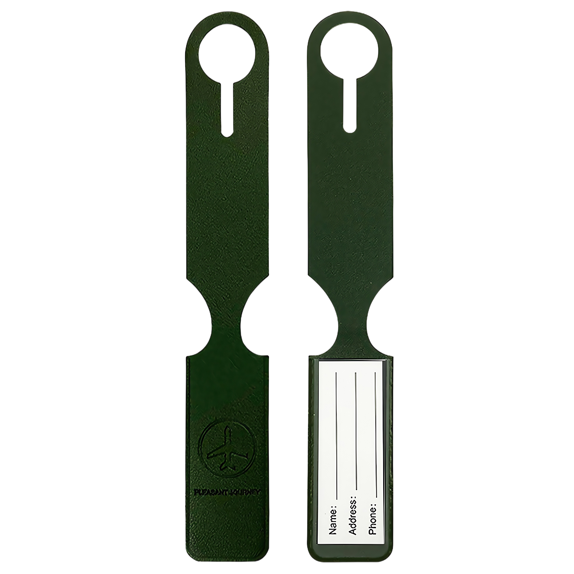 PU Leather Strip Hanging Luggage Tag 5