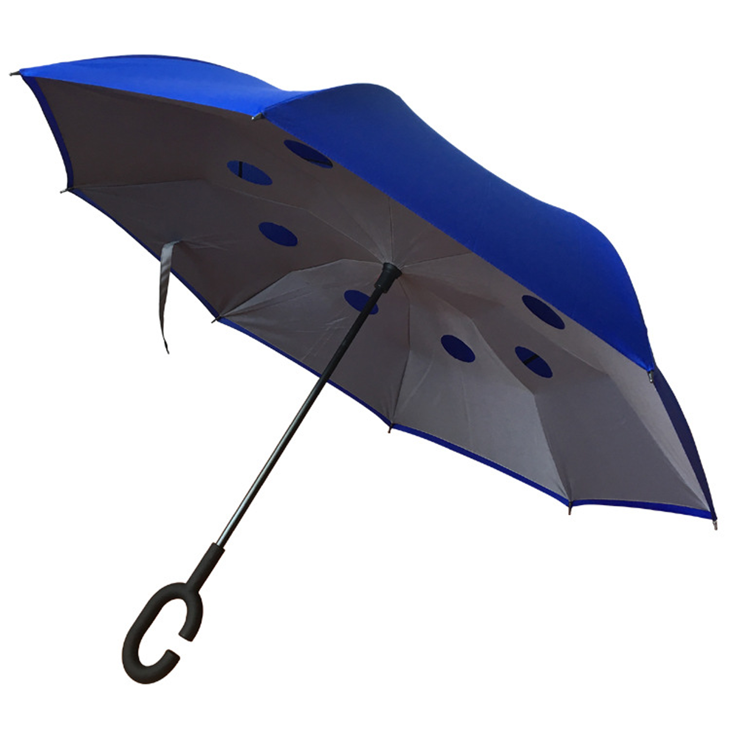 47" Double Layer Inverted Windproof Reverse Umbrella 4