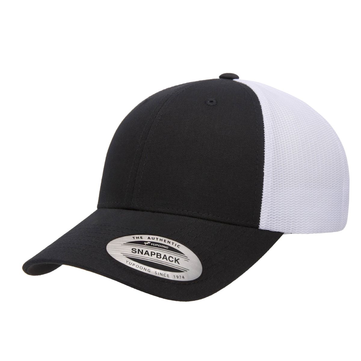 Yupoong 6601 YP Classics Elite Hat with Leatherette Patches or Embroidery 5