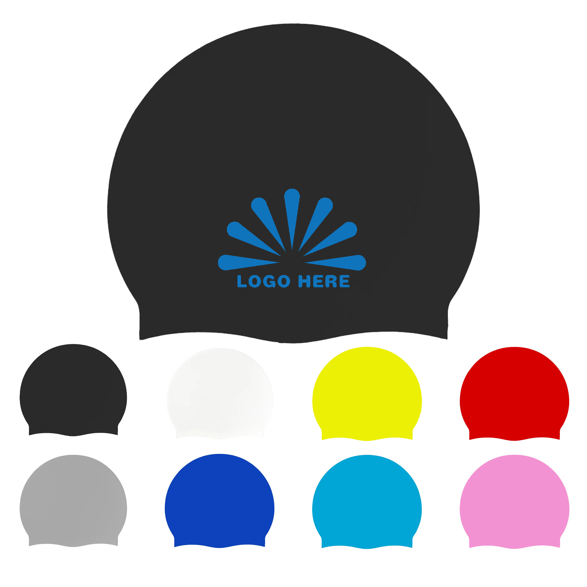 Silicone Waterproof Swimming Cap MOQ 20PCS 7