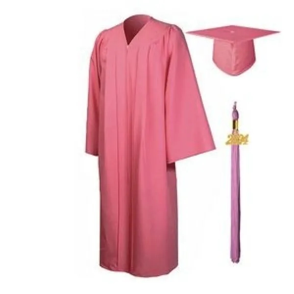 Matte Graduation Gown Cap Tassel Set 19