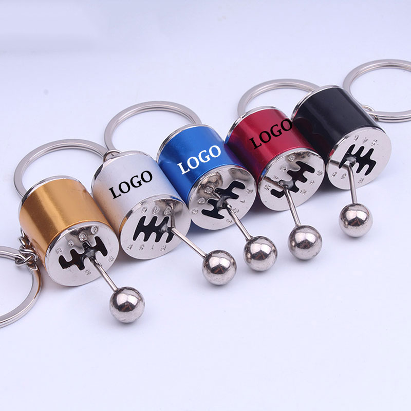 Six Speed Metal Gear Shifter Model Ring Keychain 1