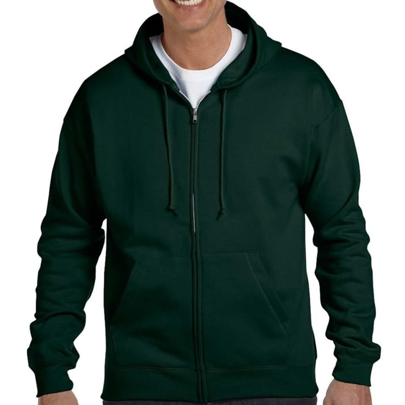 Hanes 7.8 Oz. ComfortBlend® EcoSmart® 50/50 Full-Zip Hoo 1