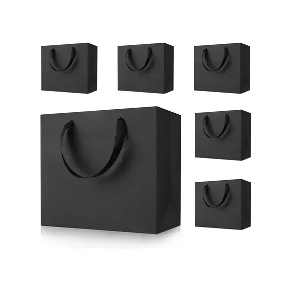 Large Black Paper Gift Bags with Handles 8