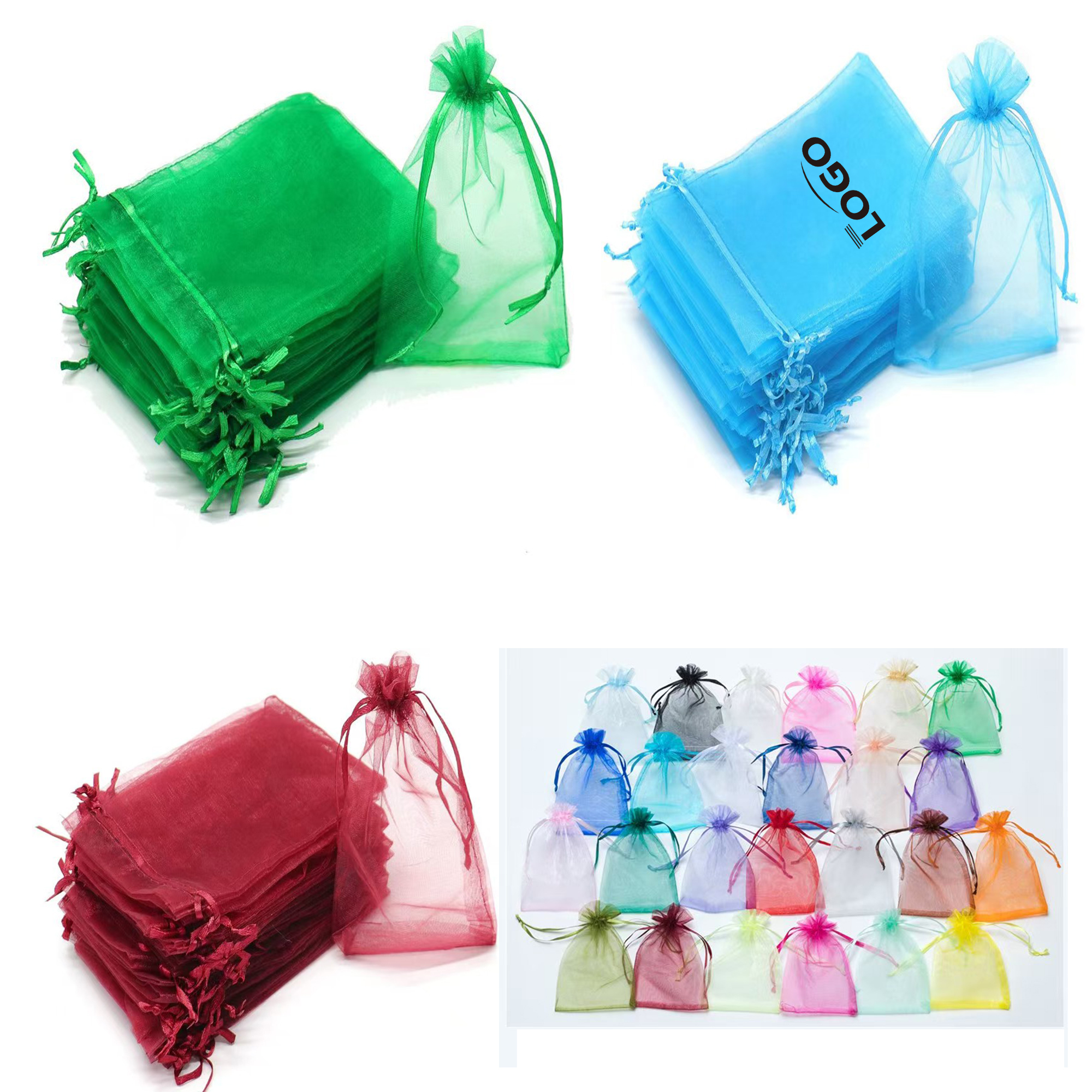 Mesh Gift Bag Drawstring 3
