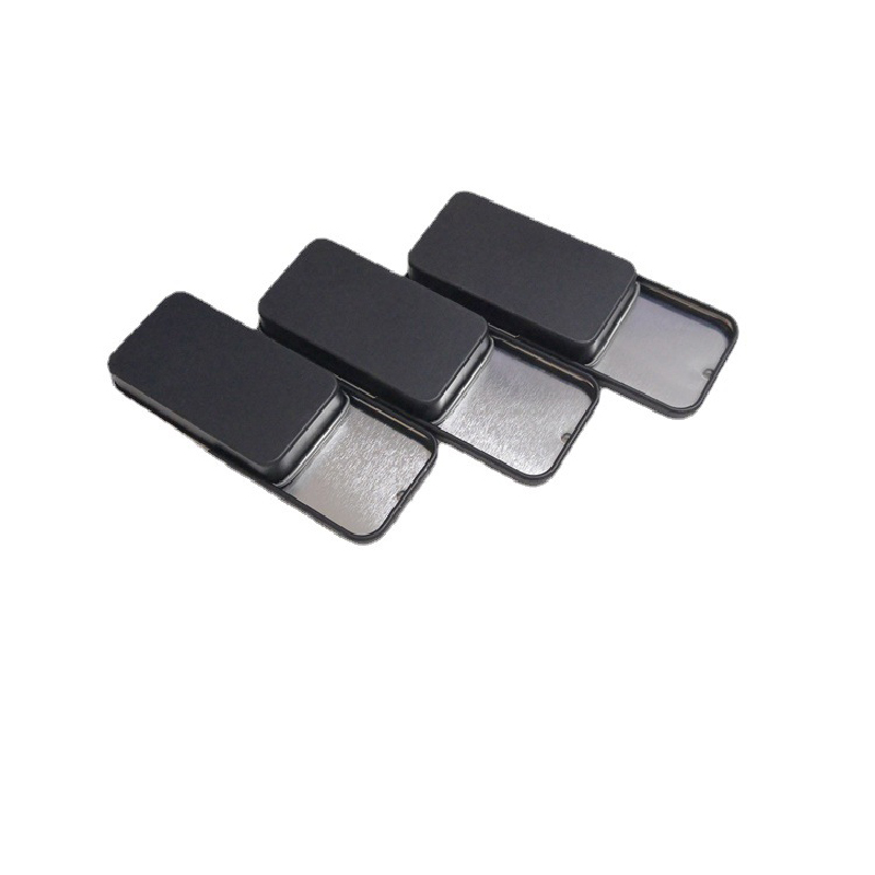 Mini Slide Black Tin Box 4