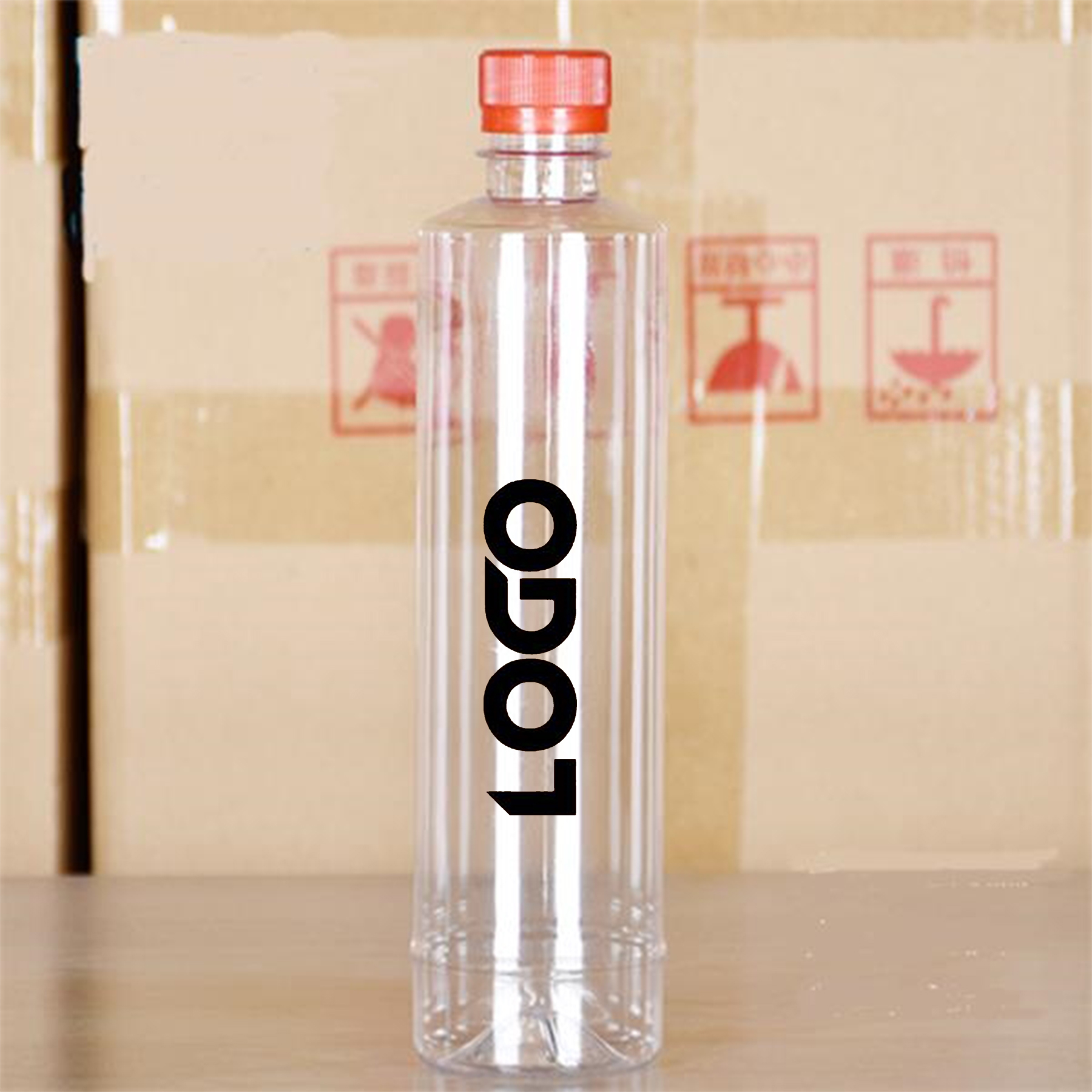 17OZ 500ml Clear Plastic Bottle 2